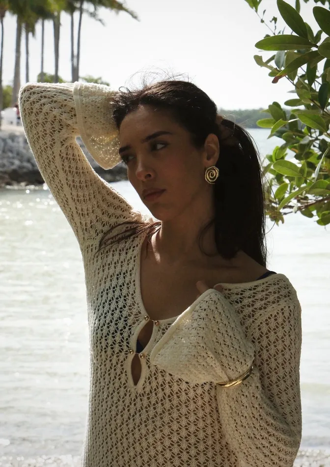 Earrings Lankris Uzu Earring Gold