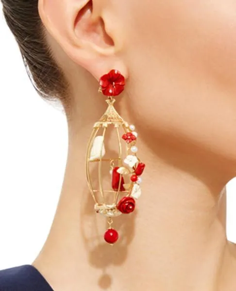 Earrings Of Rare Origin Lovebirds Earrings