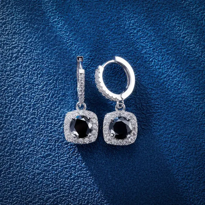 Earrings S925 Square Hola Dangly Earring IceZeusShop
