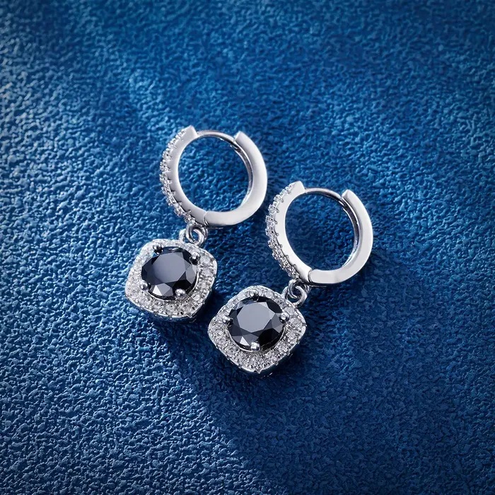 Earrings S925 Square Hola Dangly Earring IceZeusShop