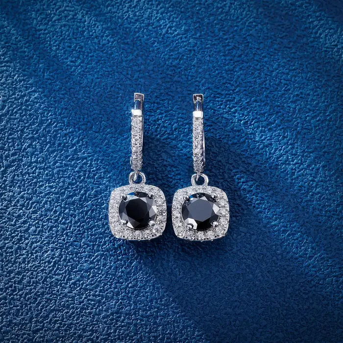 Earrings S925 Square Hola Dangly Earring IceZeusShop