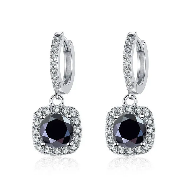 Earrings S925 Square Hola Dangly Earring IceZeusShop