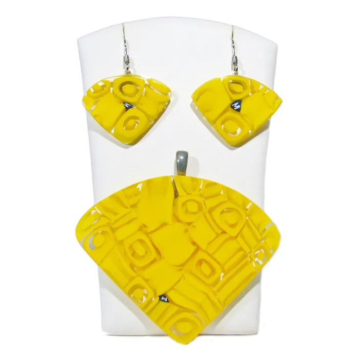 Earrings VN Murrine Murano glass Pendant earrings set Fantasy