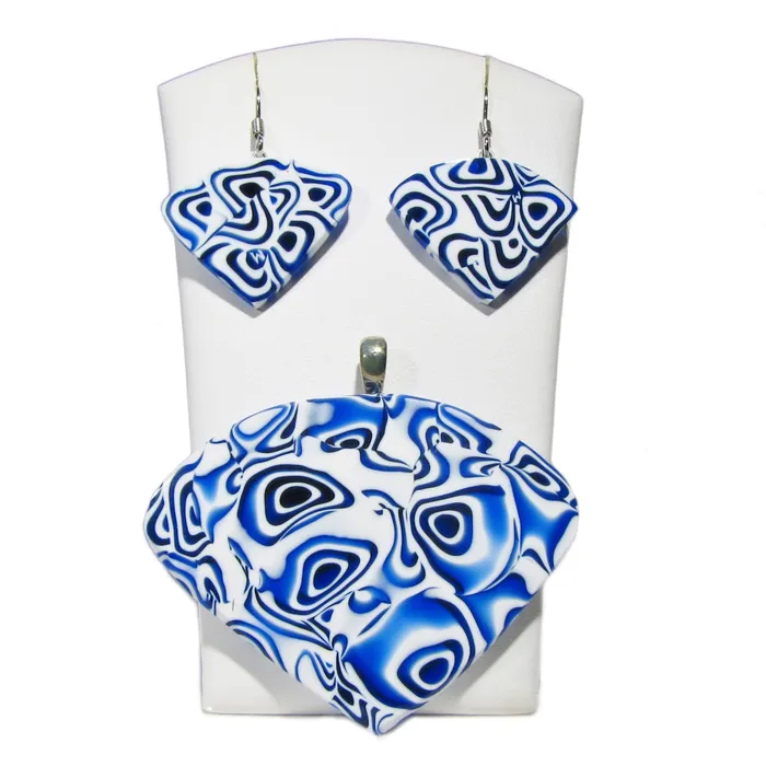 Earrings VN Murrine Murano glass Pendant earrings set Fantasy