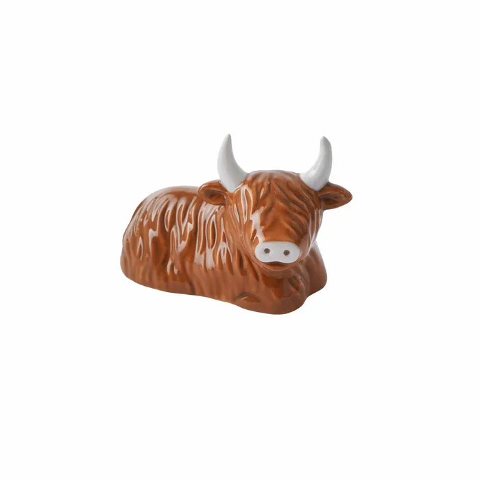 Faire CGB Giftware Highland Cow Ring Holder In Gift Box by Bramble Farm Rings