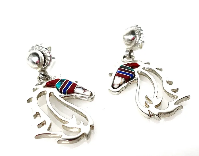 Horses In The Wind Earrings Ben Nighthorse Earrings