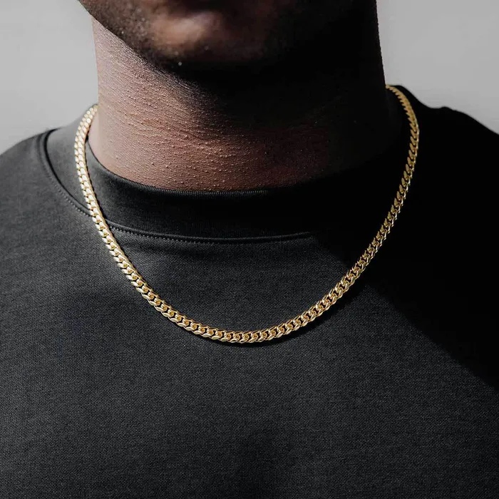 IceZeusShop Bracelets 9mm Stainless Steel Miami Cuban Link Chain