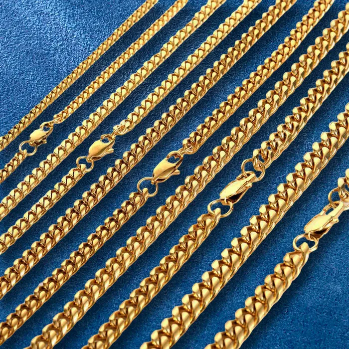 IceZeusShop Bracelets 9mm Stainless Steel Miami Cuban Link Chain