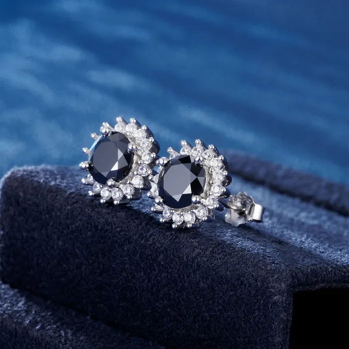 IceZeusShop Earrings S925 Halo Sun Stud Earrings