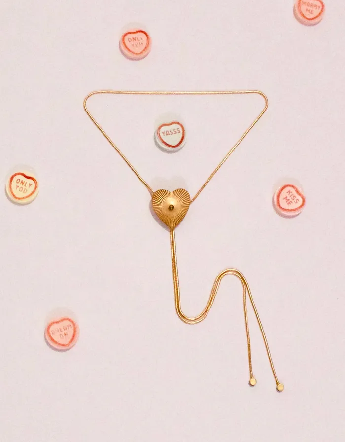 lordviolet Necklaces HEART OF GOLD Bolo