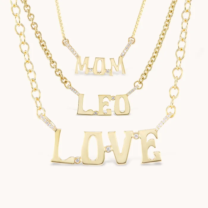 Marlo Laz Necklaces Custom Nameplate Pendant