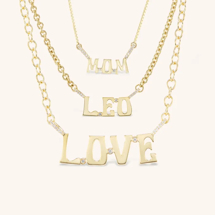 Marlo Laz Necklaces Custom Nameplate Pendant