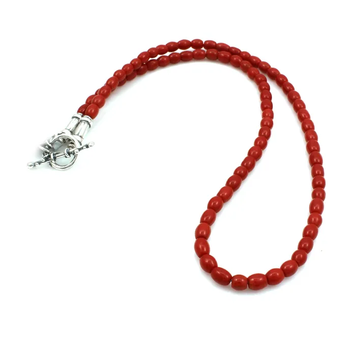 Necklaces 5mm Bead Mediterranean Coral Necklace Pam Springall