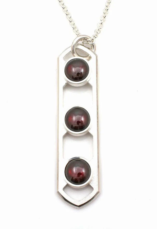 Necklaces Garnet Orbit Amulet Necklace Maria Samora