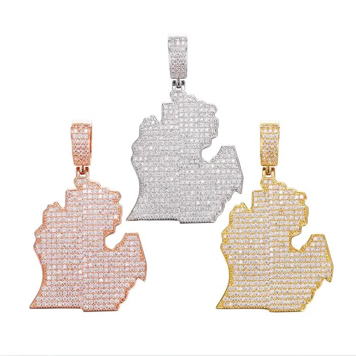 Necklaces icezeusshop Custom Michigan State Pendant