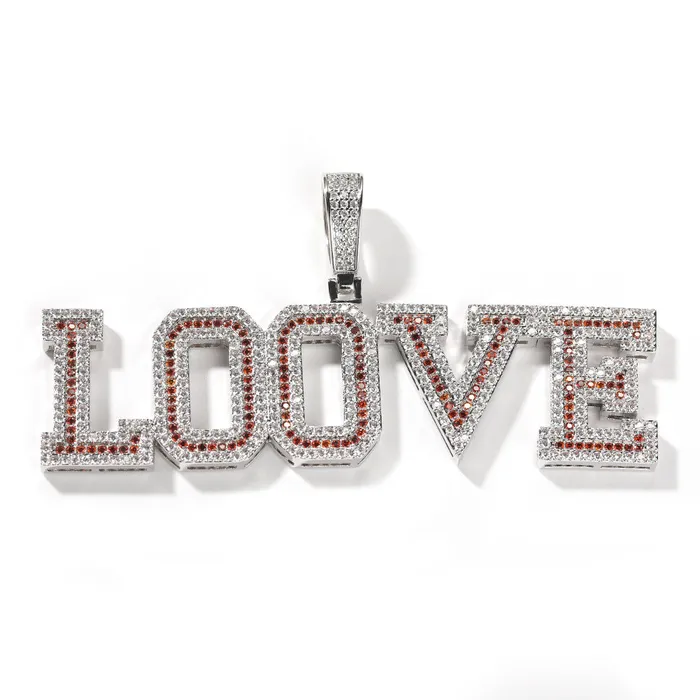 Necklaces icezeusshop Custom Name Iced Out Varsity Font Letter Pendant For Gift