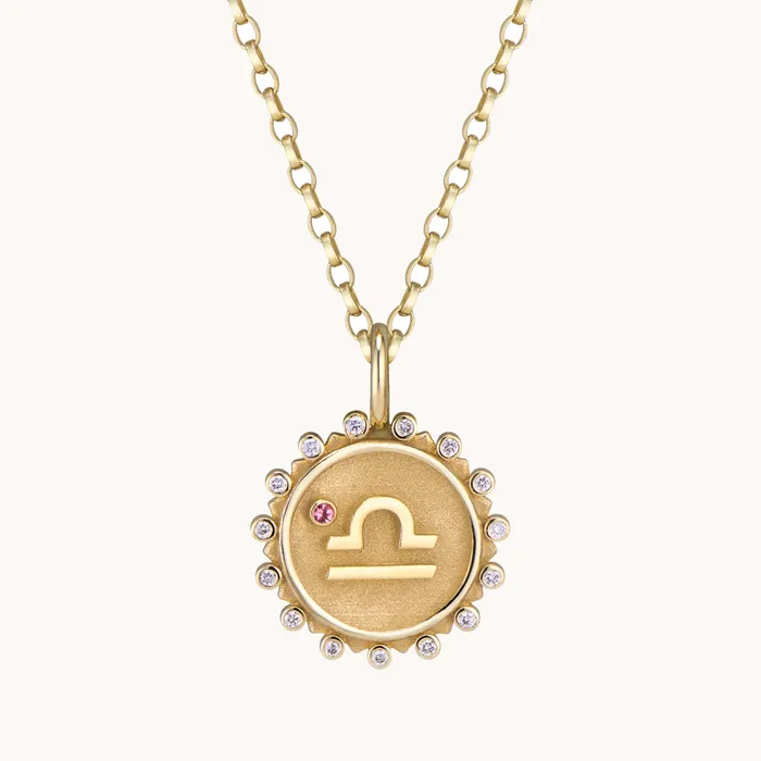 Necklaces Marlo Laz Libra Necklace