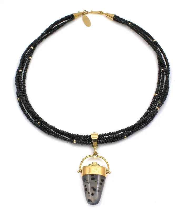 Necklaces Montana Agate Charm Necklace Victoria Adams