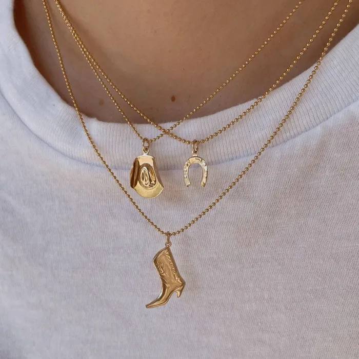 Necklaces Truly Blessed Jewels Giddy Up Horseshoe Pendant Necklace