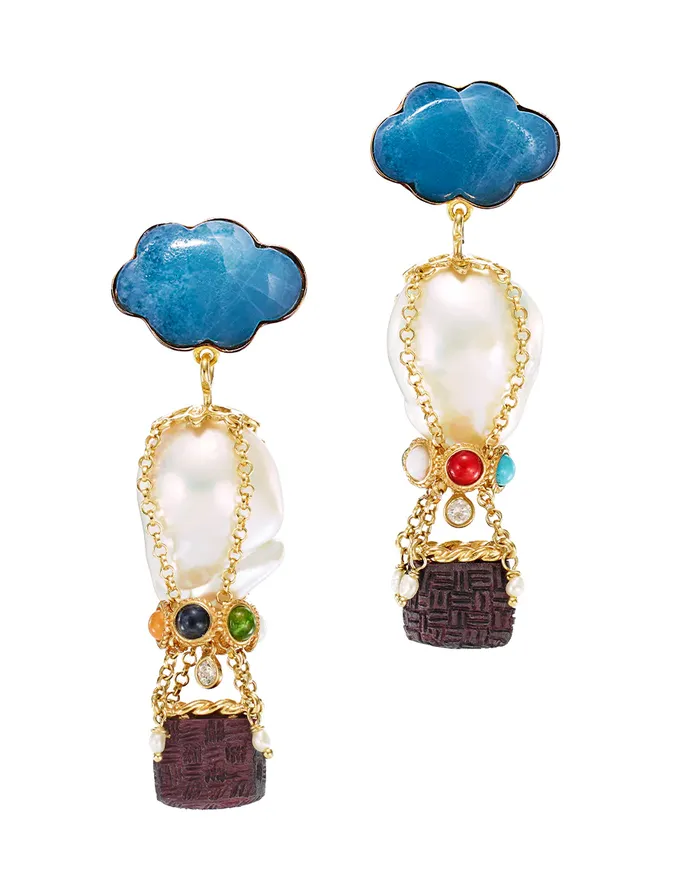 Of Rare Origin Earrings Hot Air Balloon Earrings