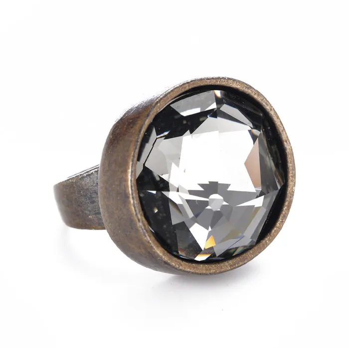 Rebel Designs Inc Rings Large Single Crystal Ring