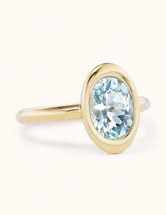 Rings Anjuli II Ring Aquamarine Marlo Laz