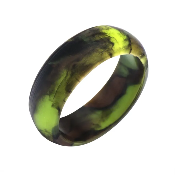 Rings INOX JEWELRY Camo Silicone 9mm Safety Band Ring