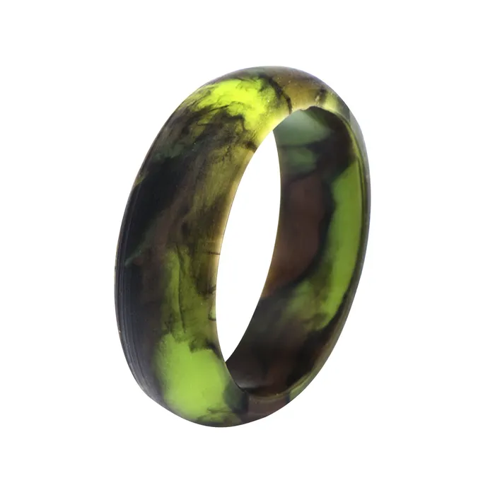 Rings INOX JEWELRY Camo Silicone 9mm Safety Band Ring