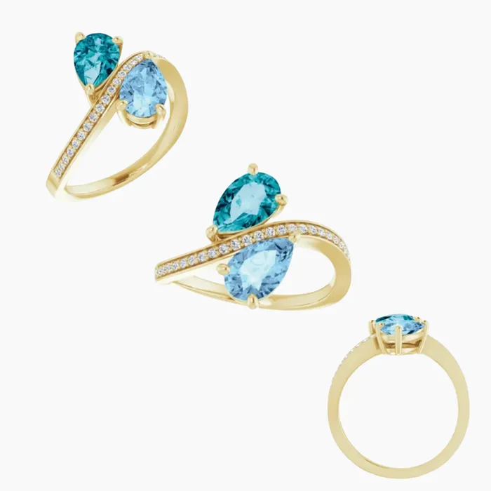 Rings misha hawaii Aquamarine Queen Ring