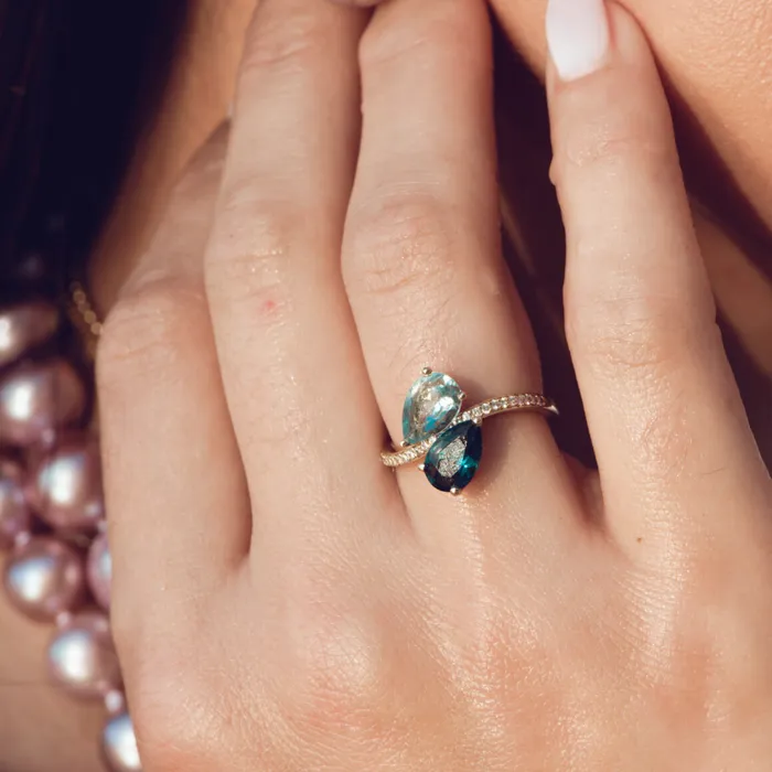 Rings misha hawaii Aquamarine Queen Ring
