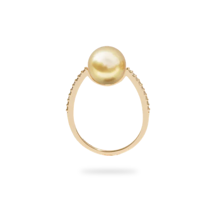 Rings PRMAL Golden Pearl Oval Ring