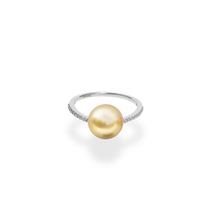 Rings PRMAL Golden Pearl Oval Ring
