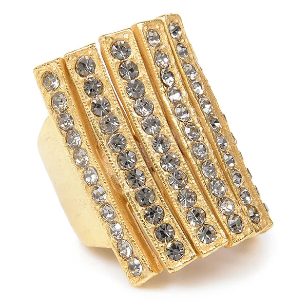 Rings Rebel Designs Inc Crystal Shield Ring
