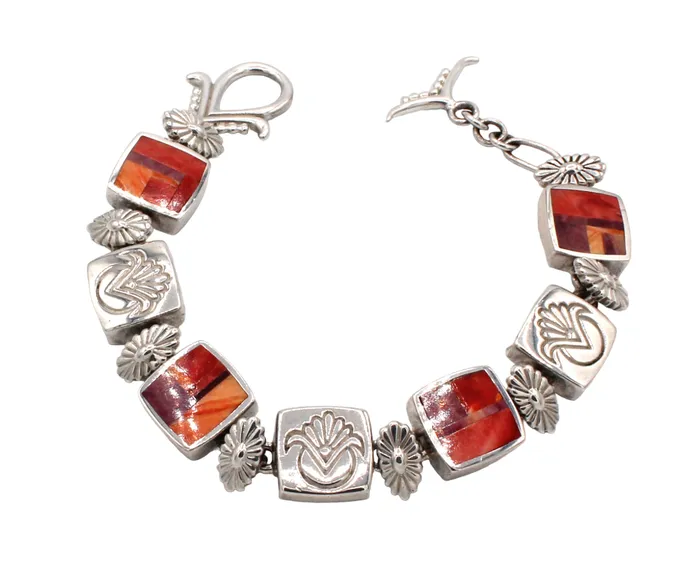 Square Sunburst Link Bracelet Ray Tracey Bracelets