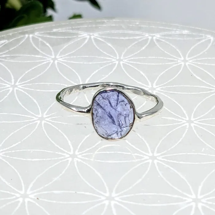 Tanzanite Faceted Dainty Ring LV6855 Bliss Crystals Rings