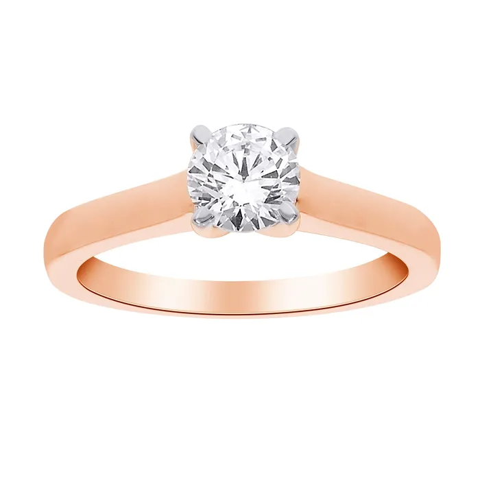 14kt Rose Gold 100ct Round Solitaire Diamond Engagement Ring Independent Jewellers Rings 14kt Rose Gold 100ct Round Solitaire Diamond Engagement Ring Independent Jewellers Rings