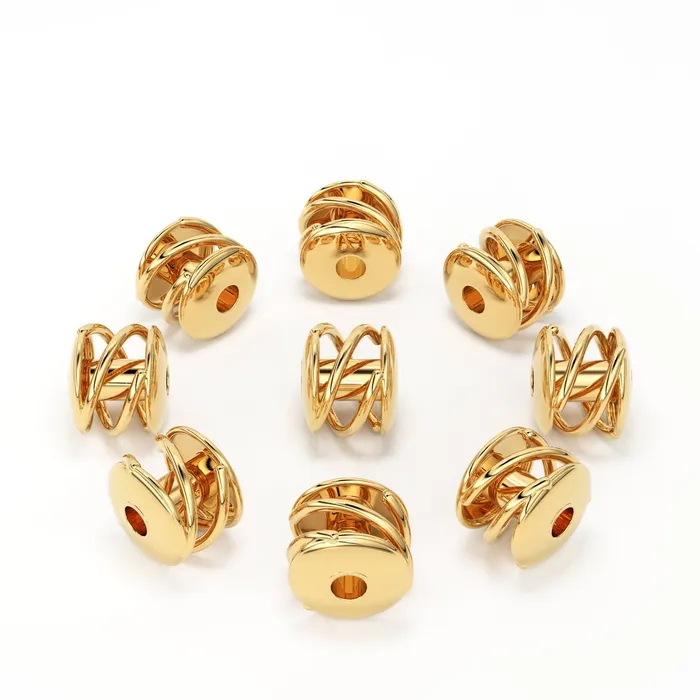 5 pieces 14k 18k Solid Gold Tiny Round Spiral Wired Spacer Bead Finding 340mm Jalvi Co PreStyled Sets 5 pieces 14k 18k Solid Gold Tiny Round Spiral Wired Spacer Bead Finding 340mm Jalvi Co PreStyled Sets
