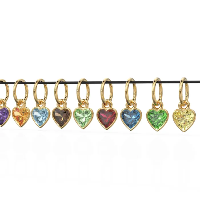 5mm Heart Diamond Charm Pendant 18k Solid Gold Pendant Heart Diamond Bezel Charm Pendant Garnet Peridot Amethyst Citrine Blue Topaz Jalvi Co Necklaces