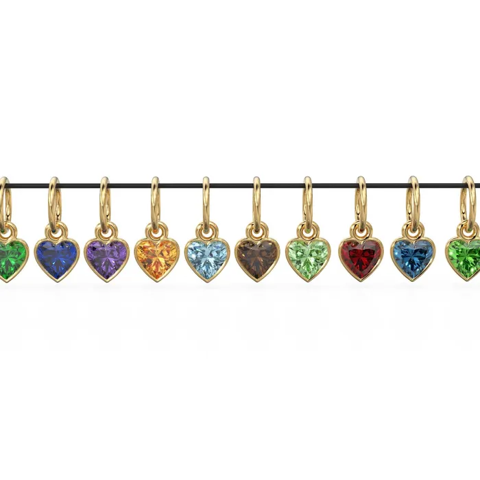 5mm Heart Diamond Charm Pendant 18k Solid Gold Pendant Heart Diamond Bezel Charm Pendant Garnet Peridot Amethyst Citrine Blue Topaz Jalvi Co Necklaces