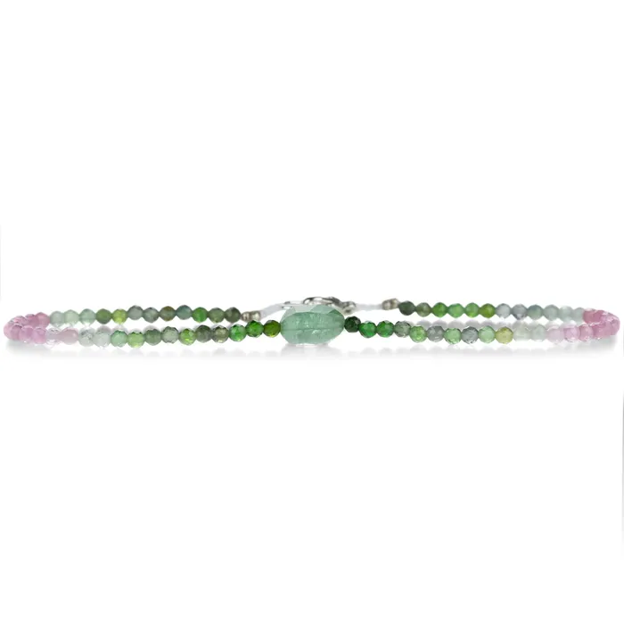 Beaded Watermelon Tourmaline Bracelet Margaret Solow Bracelets