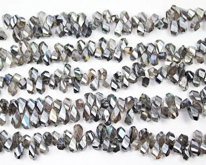 Beads Supplies USA Rings Mystic Silver Labradorite Faceted Twisted Briolette Teardrop Beads 10mm 14mm 8 Beads Supplies USA Rings Mystic Silver Labradorite Faceted Twisted Briolette Teardrop Beads 10mm 14mm 8