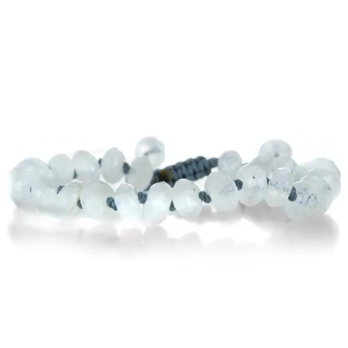 Bracelets 8mm Faceted Moonstone Bead Bracelet Joseph Brooks