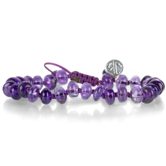 Bracelets Joseph Brooks 8mm Smooth Dark Amethyst Bracelet