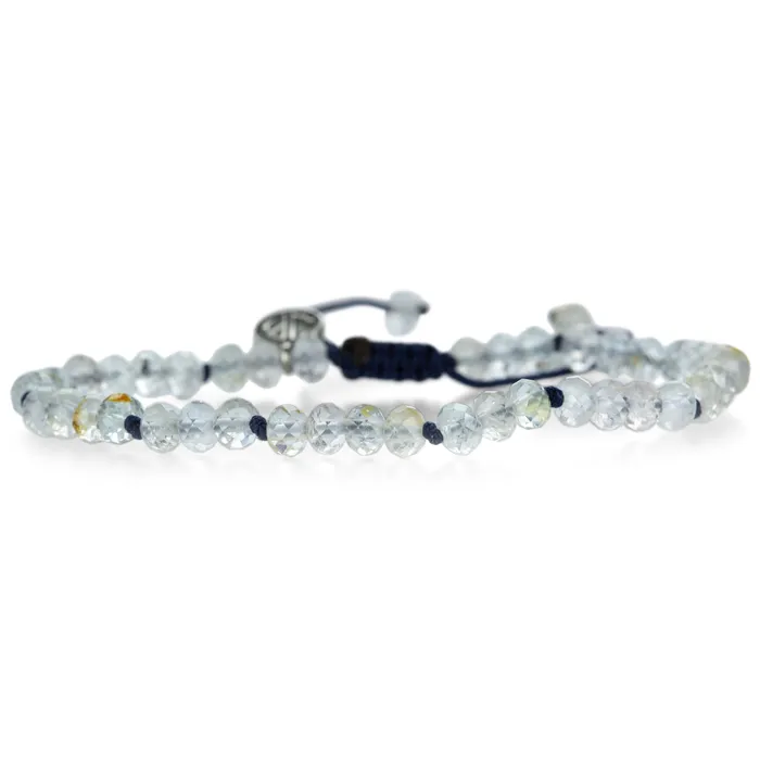 Bracelets Joseph Brooks Faceted 5mm White Topaz Bracelet