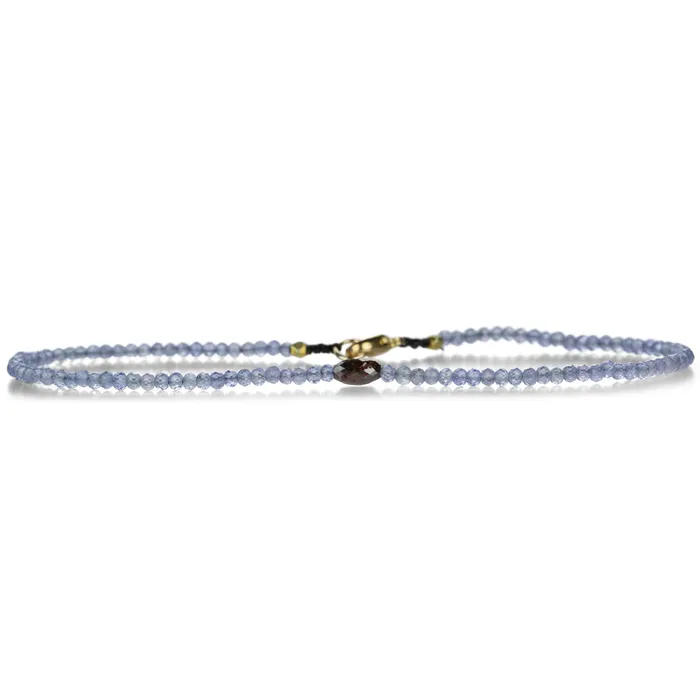 Bracelets Margaret Solow Tanzanite and Rustic Diamond Bracelet