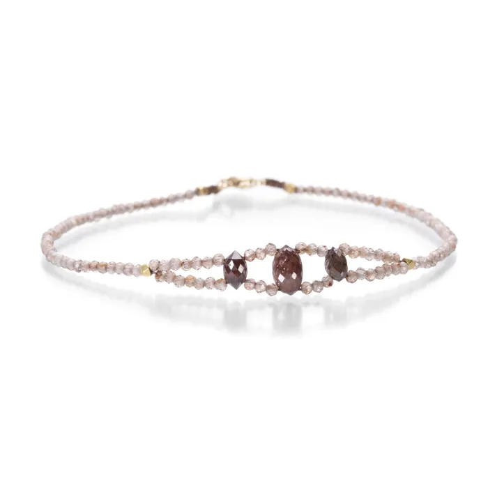 Bracelets Zircon and Brown Diamond Bracelet Margaret Solow