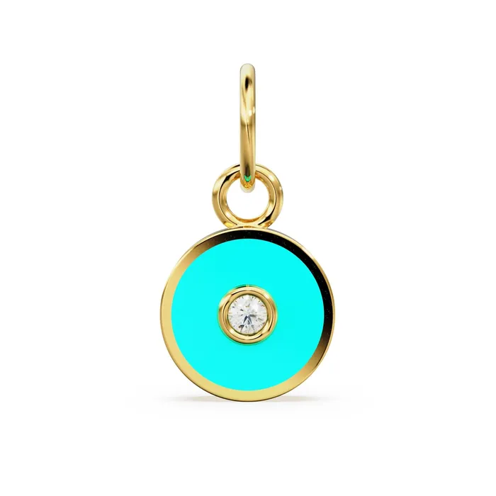 Charm Necklaces Jalvi Co Turquoise Enamel Disc Diamond Solid Gold Charm Enamel Gold Charm Circle Diamond Charm Real Diamond Jewelry Diamond Gold NecklaceSALE Charm Necklaces Jalvi Co Turquoise Enamel Disc Diamond Solid Gold Charm Enamel Gold Charm Circle Diamond Charm Real Diamond Jewelry Diamond Gold NecklaceSALE