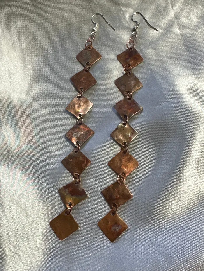 Copper Earrings Chris Crosbys Purple Coyote Earrings