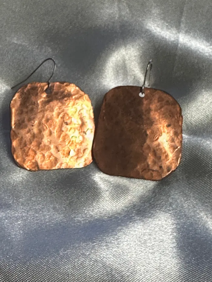 Copper Earrings Chris Crosbys Purple Coyote Earrings