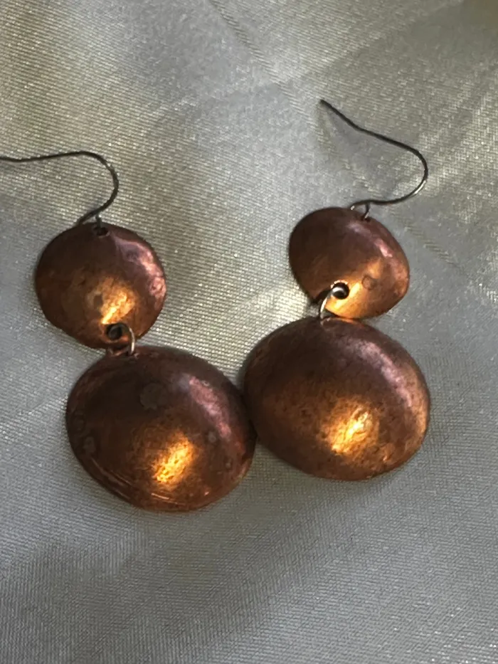 Copper Earrings Chris Crosbys Purple Coyote Earrings